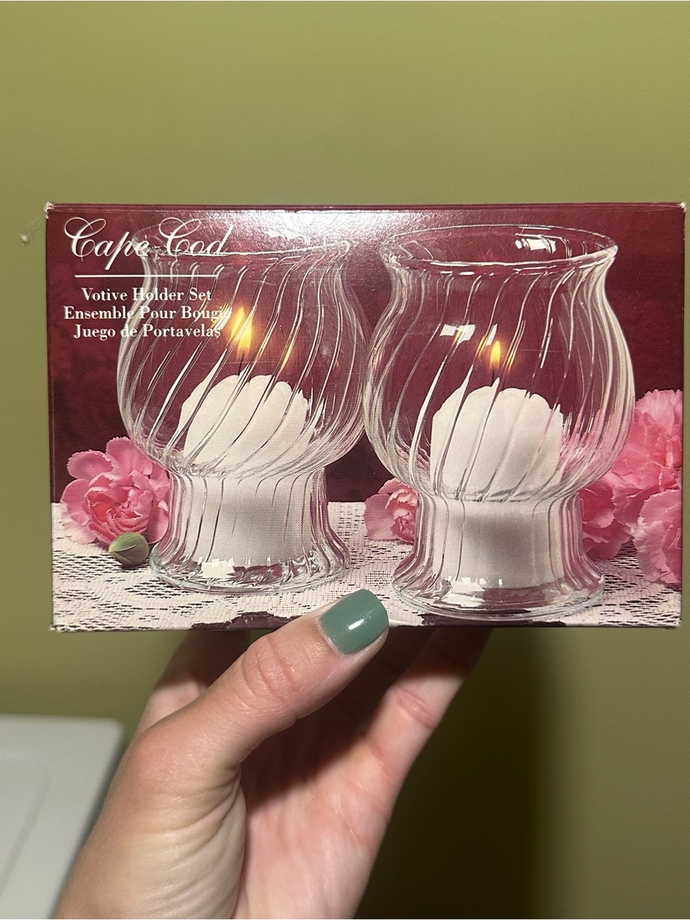 Clear Glass Votive Holder Set - Clear